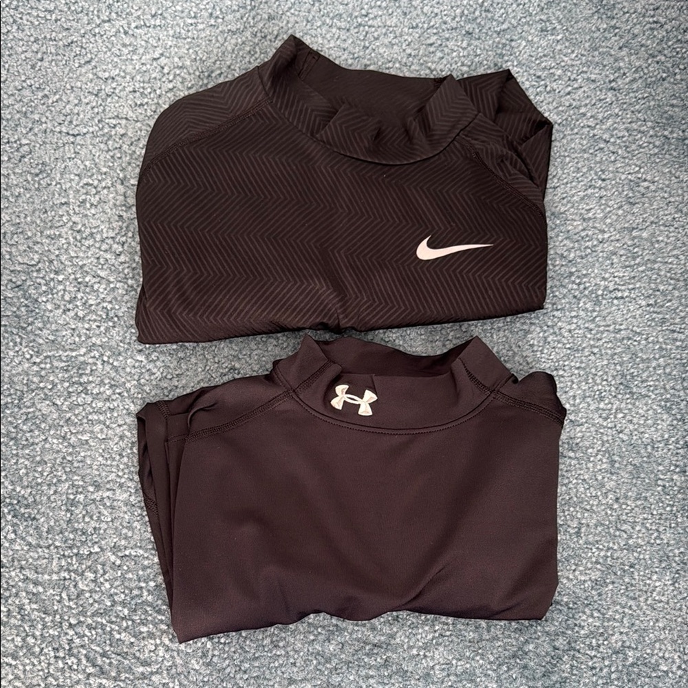 Under Armour Women’s Long Sleeve Black Mock Neck Top